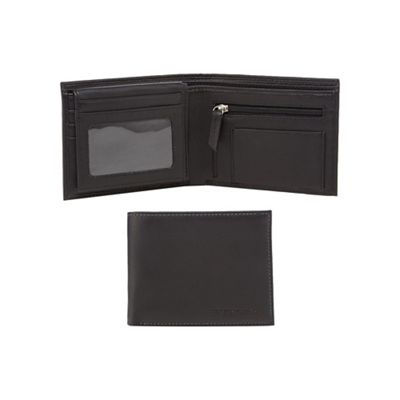 Black leather pull out ID wallet in a gift box